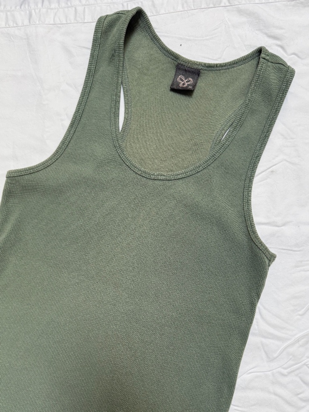 y2k TNA OG thick ribbed green racerback tank